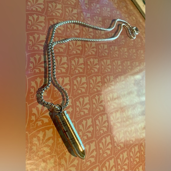 🔥Molike Lord's Prayer Stainless Steel Bullet Necklace🔥 NIP - Picture 3 of 10